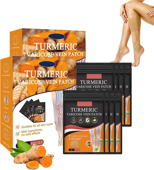 Varicose Vein Pain Relief Patch – 2 Packs (10 Each) | Total 20 Patches | Buy 1 Get 1 Free